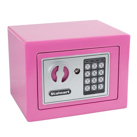 Pink Metal Lock Box 